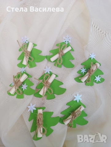 Коледни / новогодишни късмети , снимка 3 - Декорация за дома - 52351445