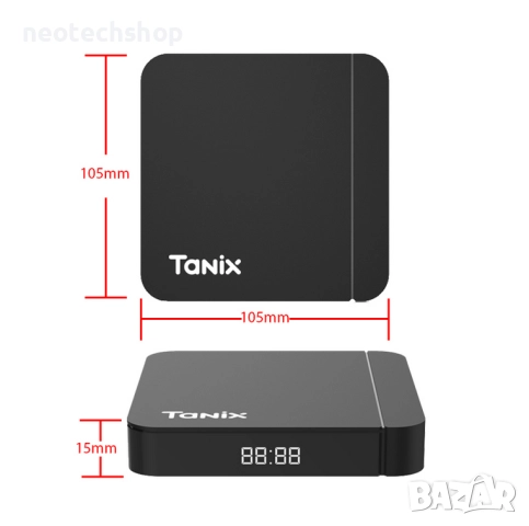 НОВ TANIX W2 Android TV Box (2GB/16GB), Amlogic S905W2, снимка 2 - Плейъри, домашно кино, прожектори - 48655590