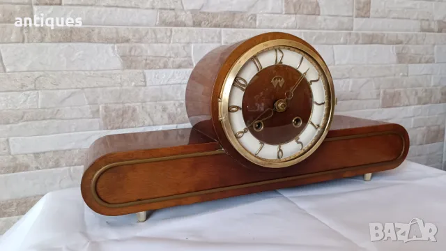 Стар каминен часовник - WEIMAR - Germany - Антика - 1970", снимка 3 - Антикварни и старинни предмети - 49083151