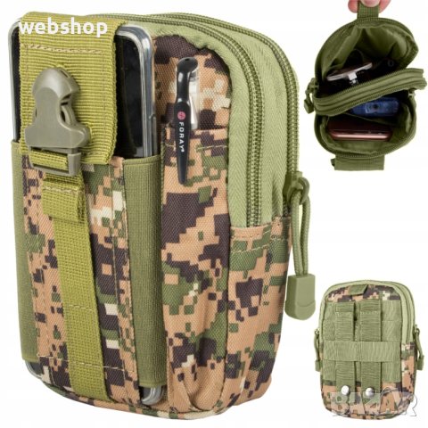 Туристическа чанта в камуфлажен цвят, подходяща за носене на кръста , снимка 2 - Екипировка - 41667907