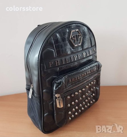 Мъжка кожена раница  Pfilipp Plein код SG46SH, снимка 3 - Раници - 31958991