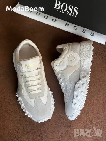 Hugo Boss бели дамски маратонки , снимка 2 - Маратонки - 48618609