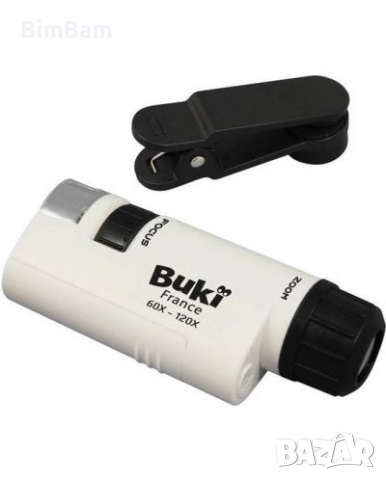 Джобен микроскоп Buki Sciences - с адаптер за смартфон, снимка 2 - Образователни игри - 36217102