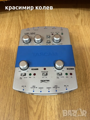 класически USB аудио и MIDI интерфейс "TASCAM US-122" 
