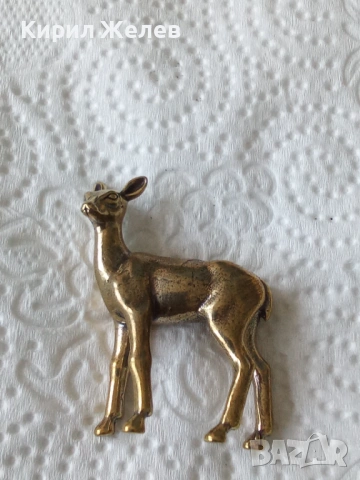 Малка бронзова фигурка на елен 54245