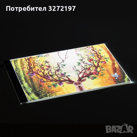 А5 LED екран/табло за рисуване/писане,USB захранване,прекрасно помагало за всеки, снимка 2 - Рисуване и оцветяване - 40952823