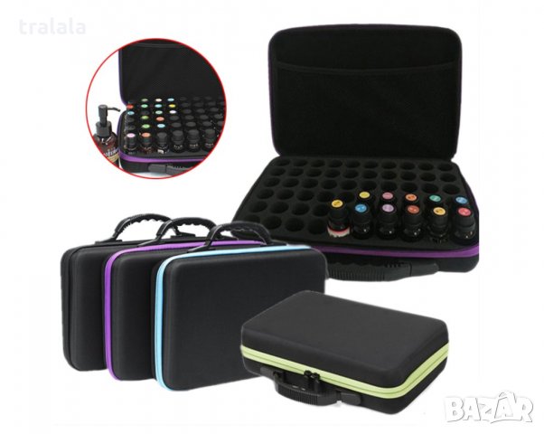 Голяма чанта за етерични масла 60 бр куфар несесер калъф кутия за съхранение, снимка 3 - Други - 29253879