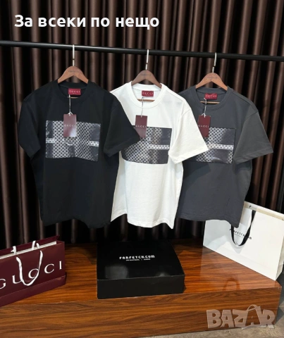 Gucci Мъжка Черна Тениска👕Мъжка Блуза С Къс Ръкав Гучи Код Mens P.118, снимка 2 - Тениски - 53821931