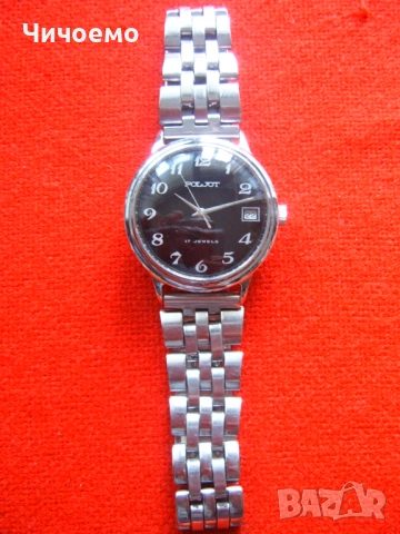 Poljot 17 jewels USSR black dial ! Мъжки ръчен часовник,като нов !, снимка 9 - Антикварни и старинни предмети - 53699990