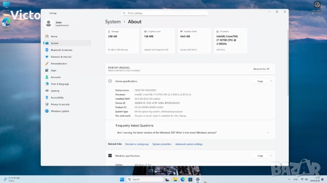 ZOTAC MAGNUS ONE ECM73070C мини компютър Intel i7-10700 64GB Ram, снимка 9 - Работни компютри - 52051745