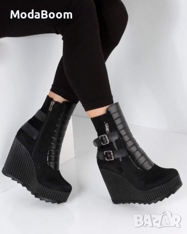 Дамски обувки на платформа 