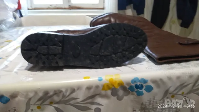 Дамски високи кожени ботуши от естествена кожа, снимка 6 - Дамски ботуши - 48424376