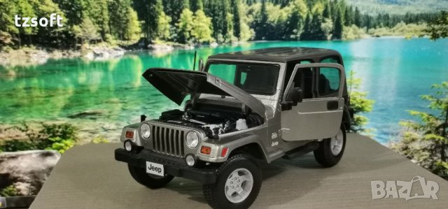 Jeep Wrangler SAHARA Burago 1:18 HQ, снимка 2 - Колекции - 33866036