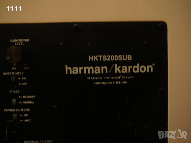 HARMAN KARDON HKTS 200 SUB, снимка 8 - Ресийвъри, усилватели, смесителни пултове - 40570554