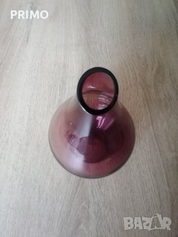 Ваза, стъклена, цветна, снимка 3 - Вази - 39336357