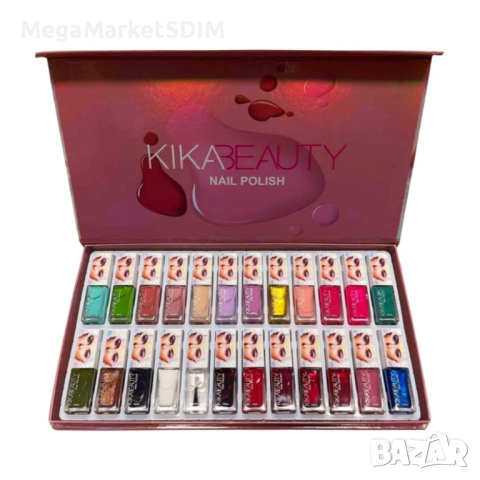 Комплект 24 бр. лак за нокти Kika Beauty, снимка 1 - Продукти за маникюр - 44670562