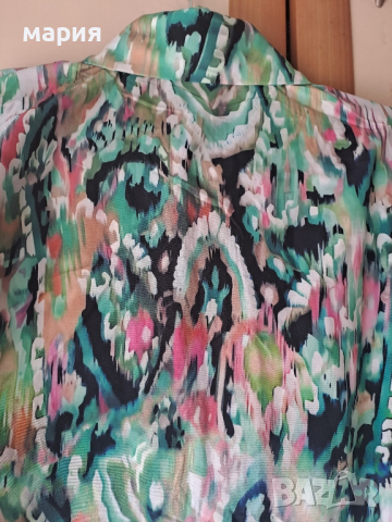 Дамска риза с модерен принт, снимка 3 - Ризи - 44791413