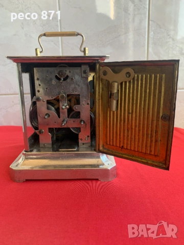 Немски настолен часовник с латерна JUNGHANS Юнгханс, снимка 4 - Други ценни предмети - 53804537