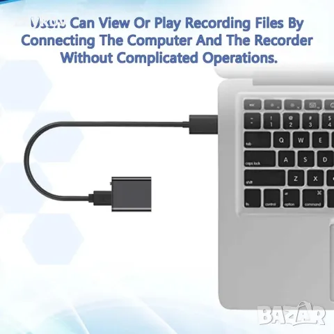 Магнитен мини гласов активиран цифров рекордер, снимка 5 - Друга електроника - 50073220