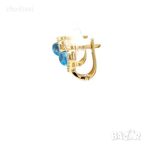 Златни обеци 2,81гр. 14кр. проба:585 модел:22457-1, снимка 2 - Обеци - 44644146