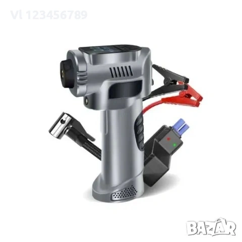 Преносим компресор с jump starter цифров 4 в 1