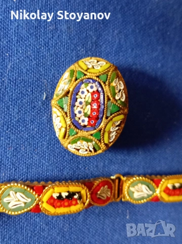 Гривна и брошка - Венецианска музайка