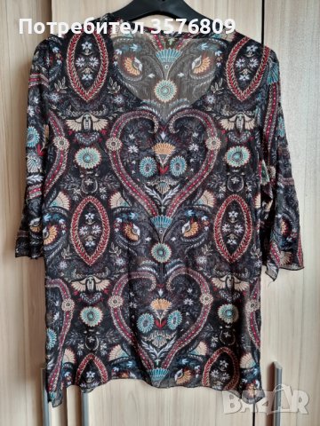 Красива лятна дамска блуза тип туника-прозрачна материя., снимка 5 - Туники - 39572748