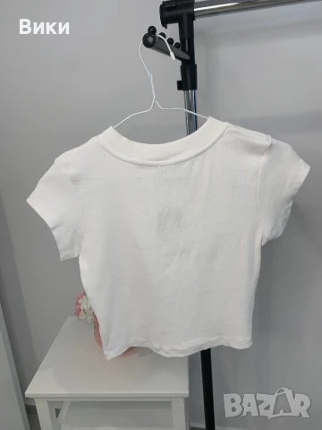 Кроп бяла тениска , снимка 9 - Тениски - 50918339
