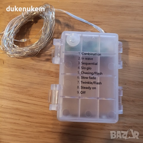 LED декоративни лампички на батерии – 5 бр. х 5 м, топло бяла светлина, снимка 9 - Декорация за дома - 53031435