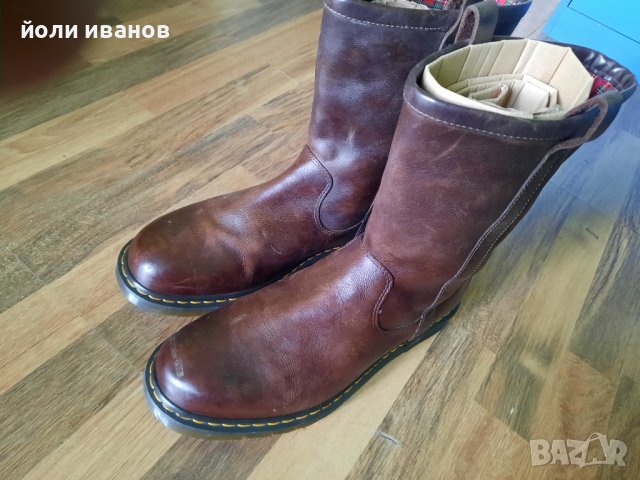 DR. MARTENS-ботуши кожени,шити 47 номер