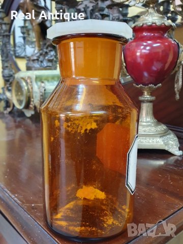 Антикварно немско аптекарско шише 1 литър , снимка 8 - Антикварни и старинни предмети - 39396404