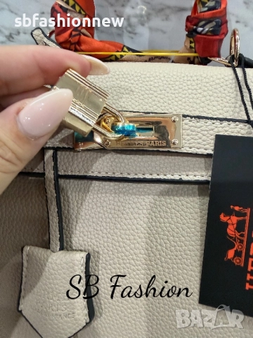 Hermes Kelly бежова чанта, снимка 3 - Чанти - 52656621