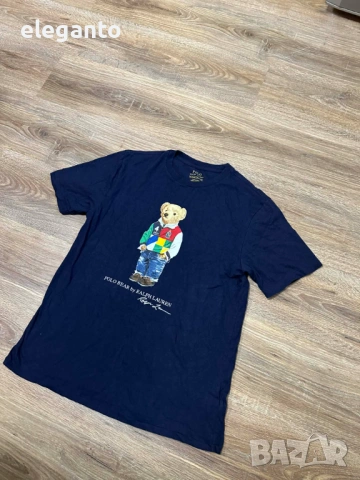 Оригинална мъжка тениска Polo Ralph Lauren Polo Bear Jersey T-Shirt , L/XL размер -SlimFIT, снимка 4 - Тениски - 53814932