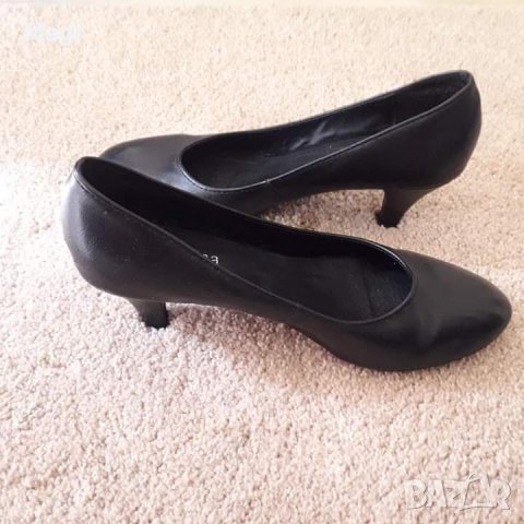 Обувки на ток естествена кожа, снимка 2 - Дамски обувки на ток - 40734733