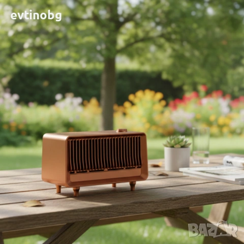 Bluetooth радио колонка AS25, 2x5W, 1800mAh – мощен звук и винтидж дизайн