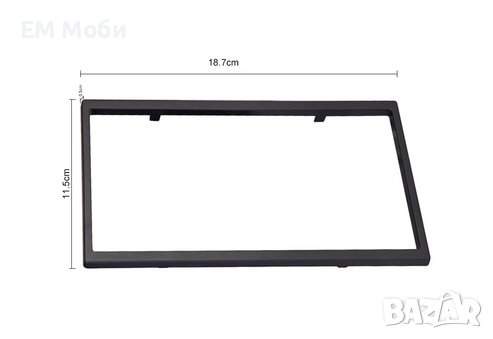 Универсална декоративна рамка за 7 инча мултимедия двоен DIN