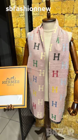 Burberry Hermes  Fendi Balenciaga кашмирени шалове, снимка 5 - Шалове - 56116140