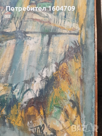 Стара картина Тодор Калпакчиев, снимка 6 - Картини - 52123549