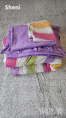 Спален комплет с юрган и чаршафи, снимка 5 - Спално бельо - 53501259