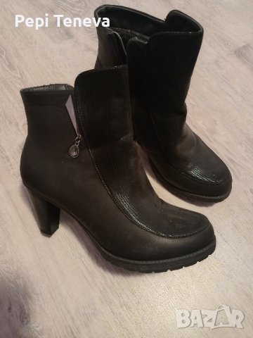 зимни ботушки с токчета 5 см..., снимка 9 - Дамски ботуши - 44371697