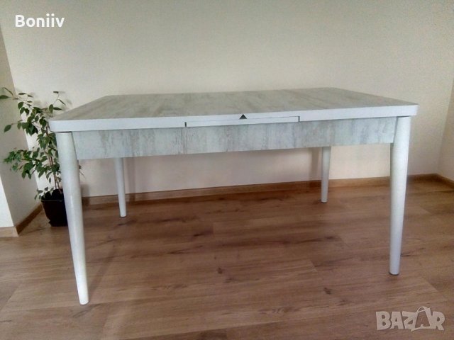 Комплект трапезна разтегателна маса + 4 стола, снимка 6 - Маси - 41246081