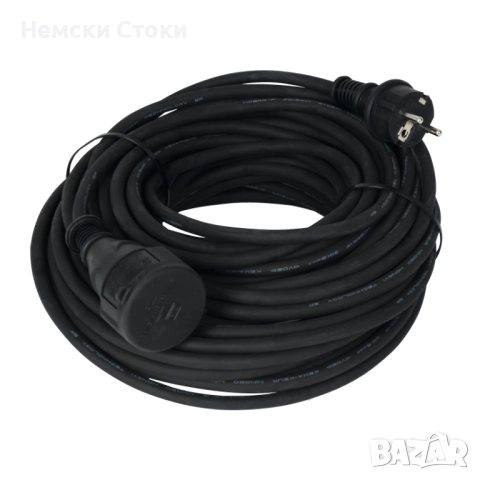 Удължителен кабел Unitec 20 м, червен/черен, Германия