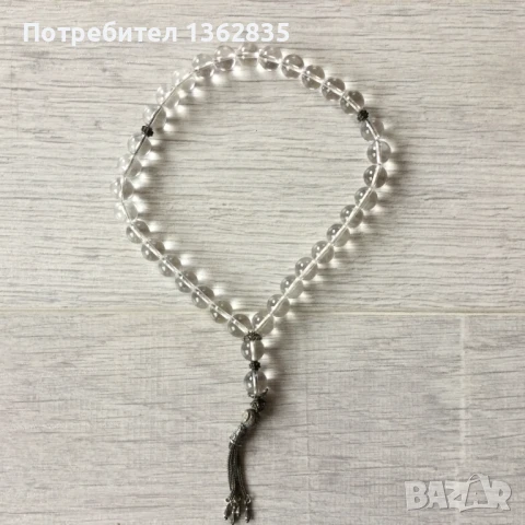 НОВА уникална кристална мъжка БРОЕНИЦА ръчна изработка от Дубай, снимка 4 - Други - 51414324