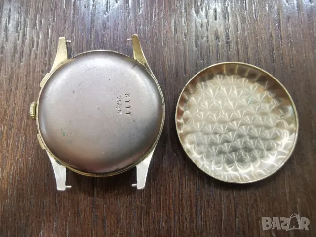 ЗЛАТЕН 18К ULTIMOR CHRONOGRAPHE 17 JEWELS , снимка 8 - Мъжки - 49274482