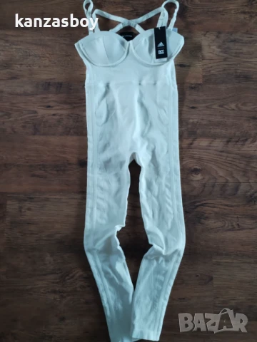 Adidas IVY PARK Knit Catsuit Core White - страхотен дамски гащеризон НОВ С, снимка 12 - Гащеризони - 50507465