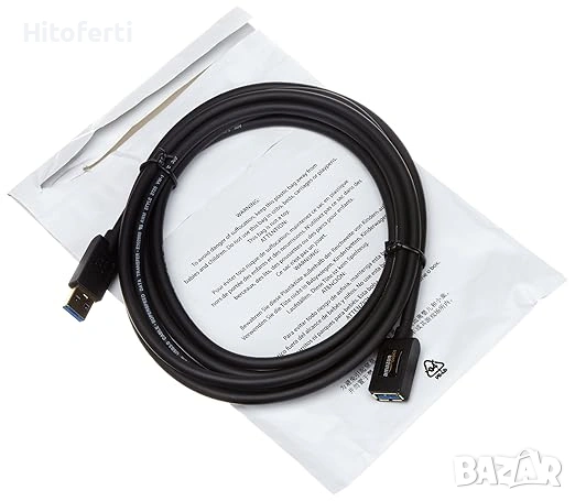  Удължителен кабел Amazon Basics USB-A 3.0, 4.8Gbps високоскоростен, снимка 2 - Кабели и адаптери - 53750079