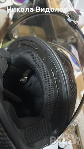 Каска за мотор SCORPION EXO-R1 EVO CARBON AIR SOLID FULL FACE HELMET, снимка 7 - Аксесоари и консумативи - 50637303