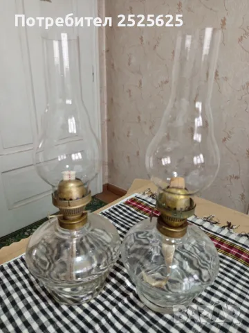 Голяма настолна газена лампа - 2 броя