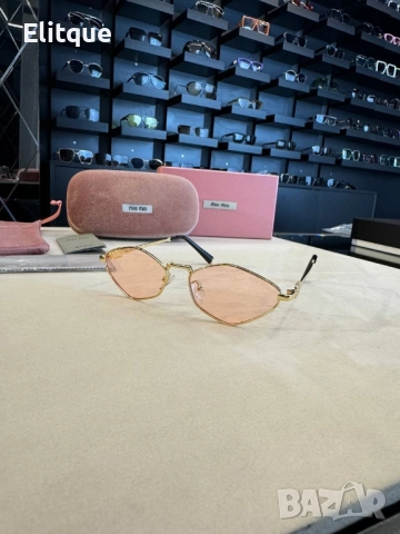 очила с черен обикновен калъф и Ув защита miu miu Gucci , снимка 3 - Слънчеви и диоптрични очила - 52509068