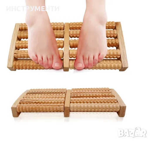 Дървен масажор за стъпала, снимка 2 - Масажори - 49596639